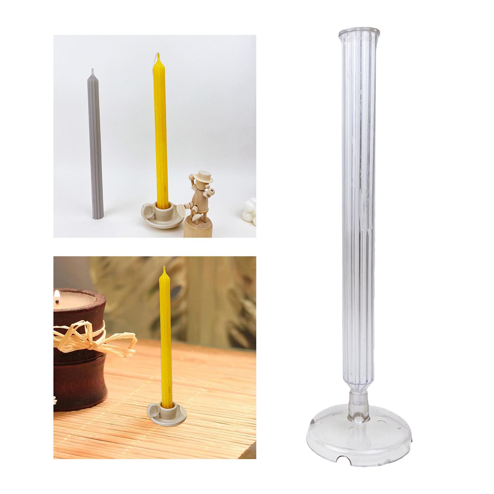 Candle Making Gel Wax - แม่พิมพ์เทียนทรงยาว 3 มิติ แบบ DIY ลายเส้นเรขาคณิต
