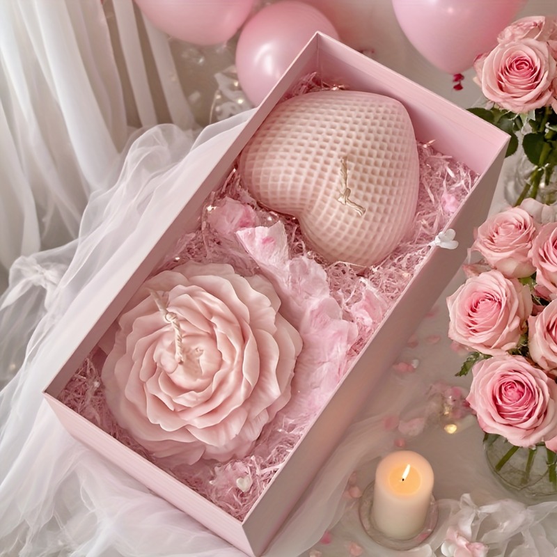 แม่พิมพ์ซิลิโคนรูปหัวใจลายดอกโ - Candle Making Bath บทวิจารณ์และราคา