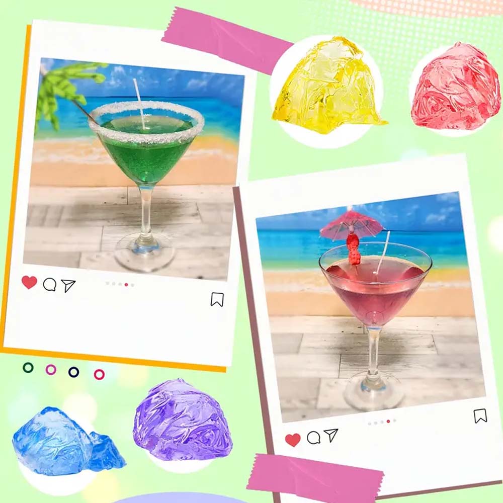 200g สีเหลืองเจลใส Jelly Wax ส - Candle Making Gel Wax บทวิจารณ์และราคา