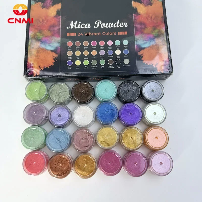 ผงไมก้า 24 สี 6 กรัม CNMI สีมุ - Candle Making Bath บทวิจารณ์และราคา